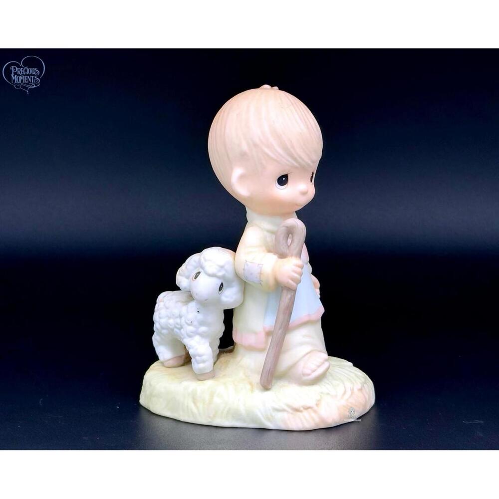 Precious Moments He Leadeth Me 1998 limited edition Event Figurine